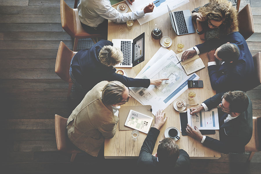 group of office workers