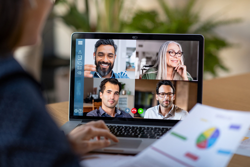 team video conference at LG Networks